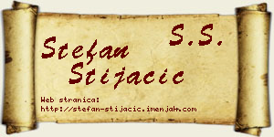 Stefan Stijačić vizit kartica